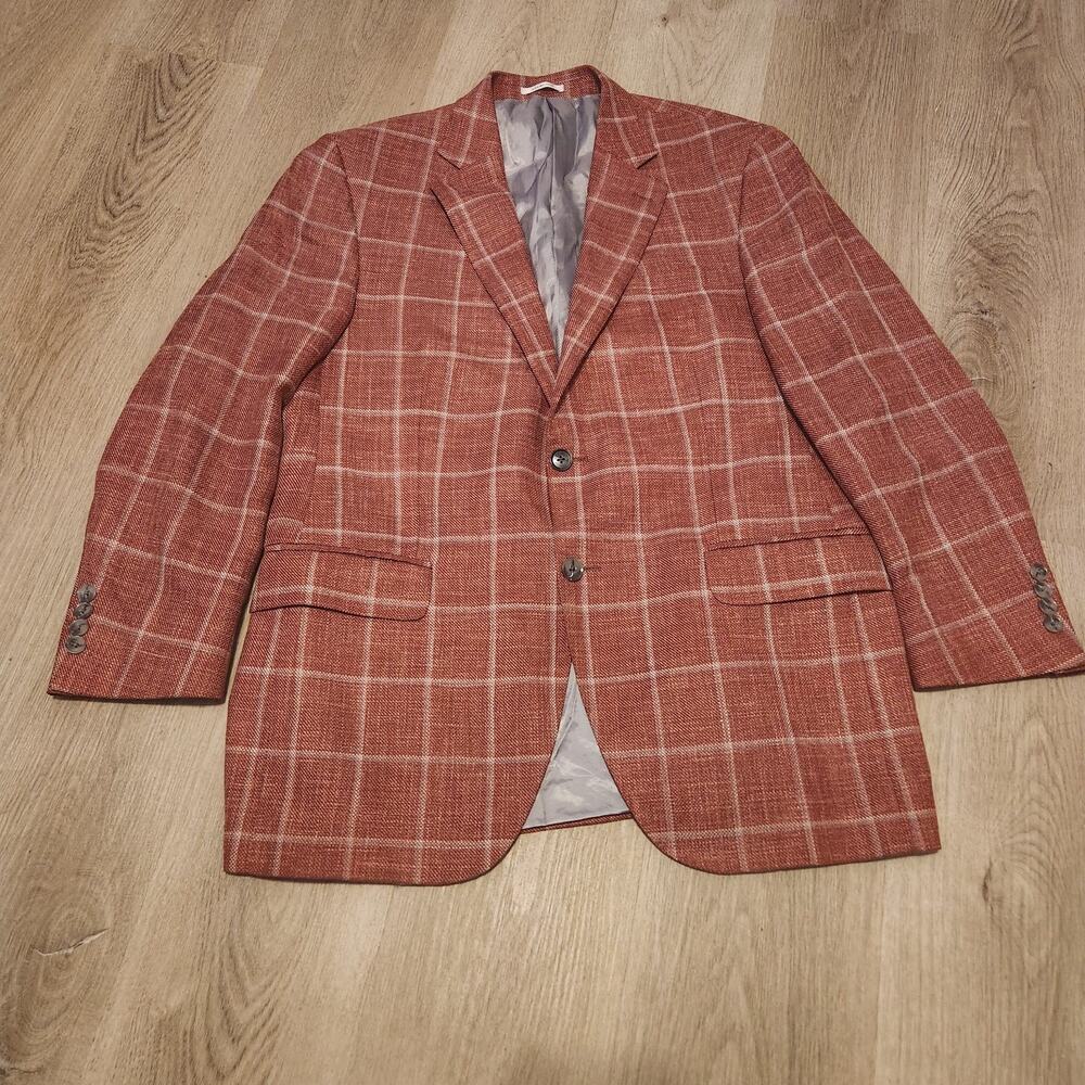 Peter Millar Red Plaid Sport Coat